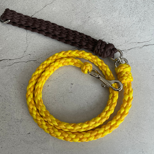 パラコード回転カン付き 8つ編リード 小型犬・中型犬・大型犬 リード