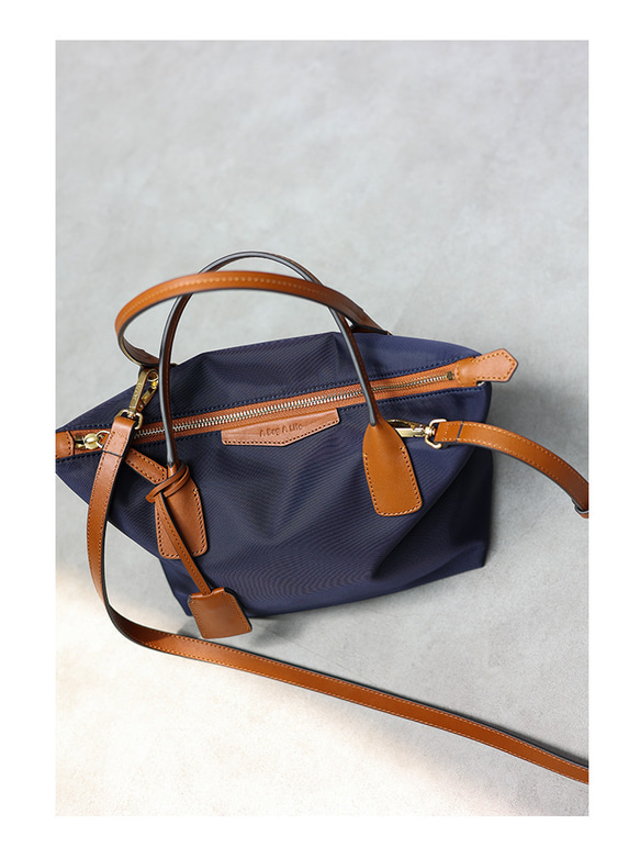 オリジナルデザインナイロンレザートートバッグ 