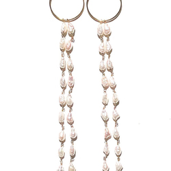 K14GF Pearl  Long Pierced Earrings 1枚目の画像