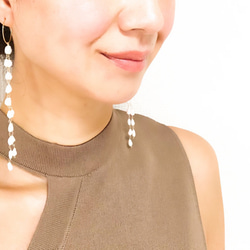 K14GF Pearl  Long Pierced Earrings 3枚目の画像