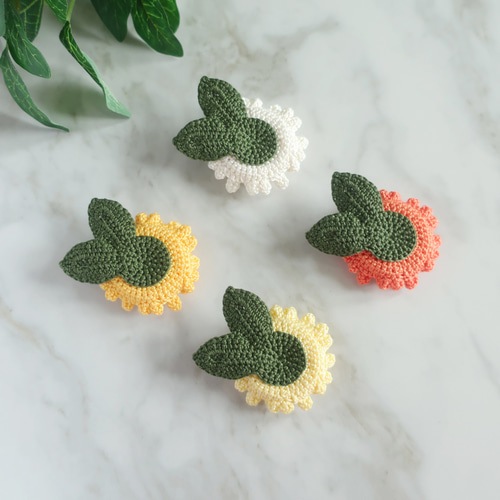 秋 金木犀ともみじ ハート ヘアゴム 秋 金木犀ともみじ ハート ヘアゴム