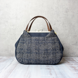 【受注制作】スピカ アズネコがま口バッグ【夜空】 9枚目の画像