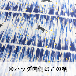 【受注制作】スピカ アズネコがま口バッグ【夜空】 6枚目の画像