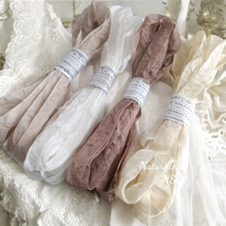 4色□各1.5 M くしゅくしゅリボン その他オーダーメイド アンティーク