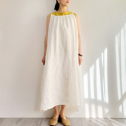 ハンドメイド　リネン　キャミワンピース 181a53d537635d9bc890b089a75fa7