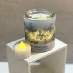 Botanical flower candle人気の青アジサイ再販最終‼︎ LEDティーライトキャンドル付き 送料無料 2枚目の画像