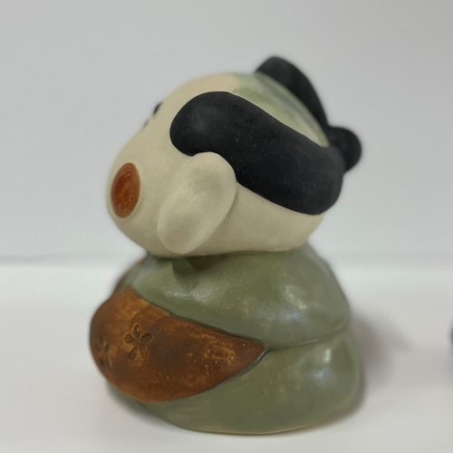 にこにこ福助さん O-224 陶製 /Fukusuke/福助/फुकुसुके