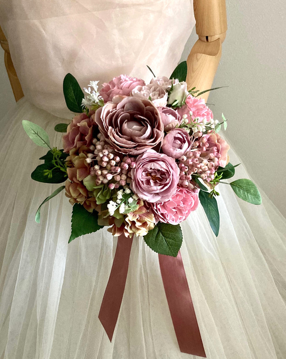 ⭐︎ペンペン様ご確認用⭐︎ アンティーク布花ブーケ ⭐︎ペンペン⭐︎ アンティーク布花 ブーケ ⭐︎ペンペン様ご