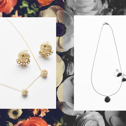 【4点セット】ハレの日＆ブラックフォーマル　アクセサリー ピアスorイヤリング＋ネックレス 1枚目の画像
