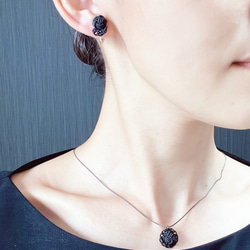 【4点セット】ハレの日＆ブラックフォーマル　アクセサリー ピアスorイヤリング＋ネックレス 3枚目の画像