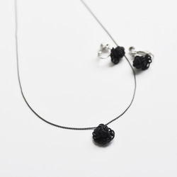 【4点セット】ハレの日＆ブラックフォーマル　アクセサリー ピアスorイヤリング＋ネックレス 10枚目の画像