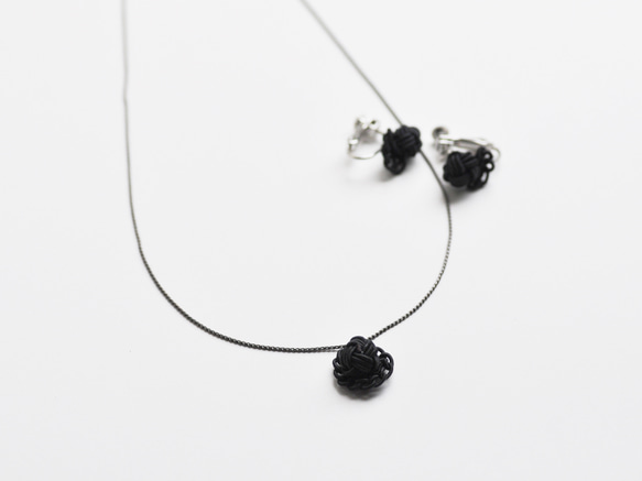 【4点セット】ハレの日＆ブラックフォーマル　アクセサリー ピアスorイヤリング＋ネックレス 10枚目の画像