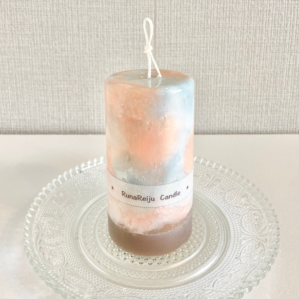 アンティーク マーブル キャンドルスタンド アンティーク風 アクワレル