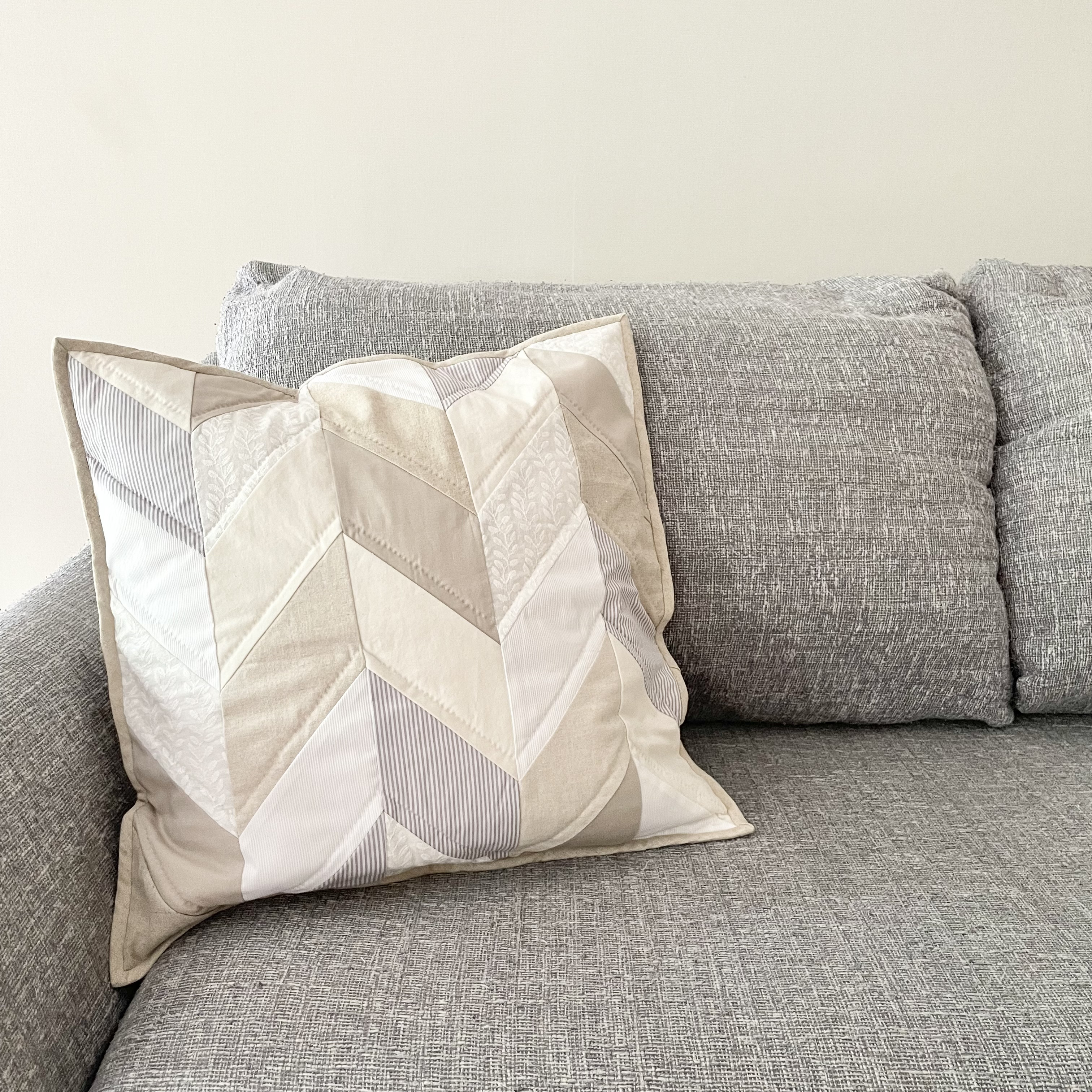 ホッとやすらぐクッションカバー＊キナリ【一点もの】