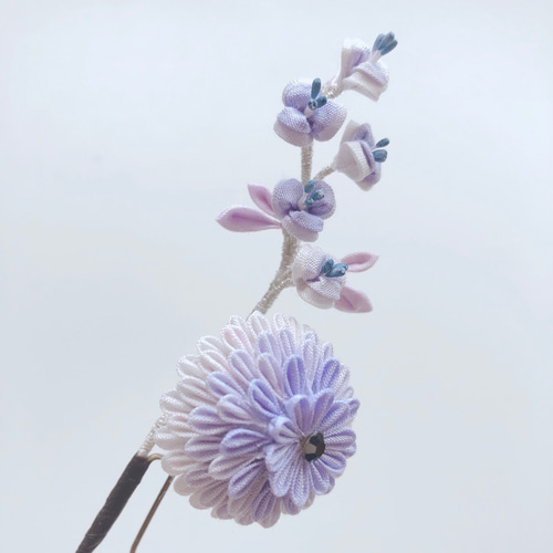 和装小物 銀細工 桶に梅花 彫金 かんざし Hairpin 髪飾り アンティーク