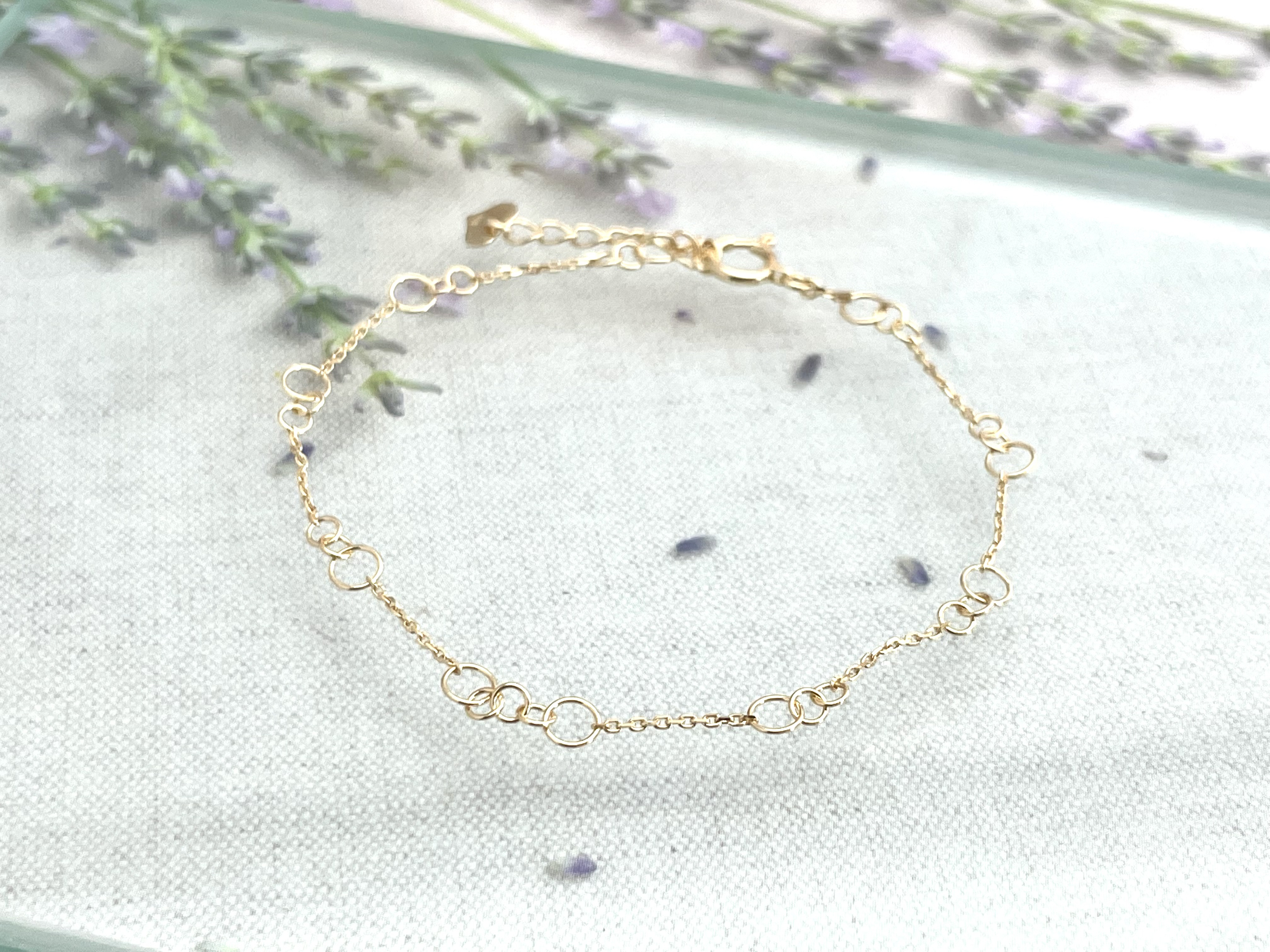 ～サークルリンクブレスレット～ No.316 K18YG 地金 ブレスレット