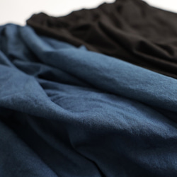 ⁑ラスト１。８２cm丈 手染め藍染め『誰にでも似合うパンツ』木綿凸凹コットンゆったりテーパード ペグパンツF07A 14枚目の画像