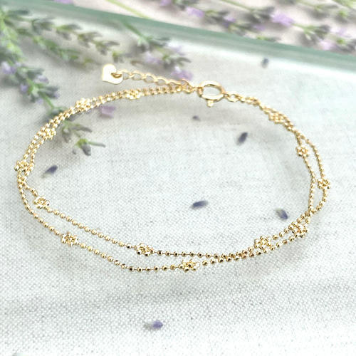 2連ブレスレット～ No.312 K18YG 地金 ブレスレット ブレスレット Ｍ