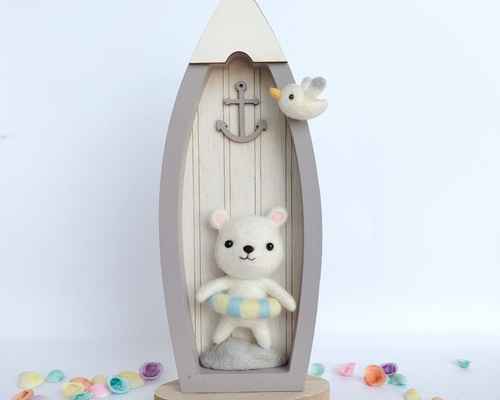 夏TRAIN★夏作品- ̗̀ ☺︎ ̖́-羊毛フェルト 2026年7月頃再販予定】羊毛フェルトの夏飾りシリーズ☆夏飾り