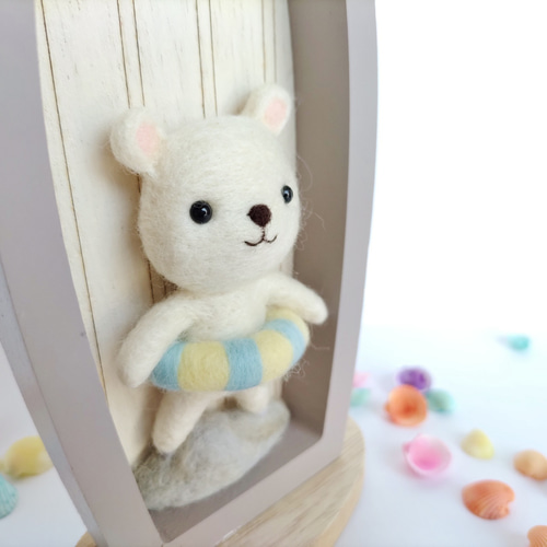 夏TRAIN★夏作品- ̗̀ ☺︎ ̖́-羊毛フェルト bad2c1e00fbaa381a40b20aa939030