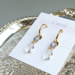 フラワー◆大粒ラブラドライトピアス✧枠留め 楽天市場】オニキス ラブラドライト 水晶 ピアス / 14KGF