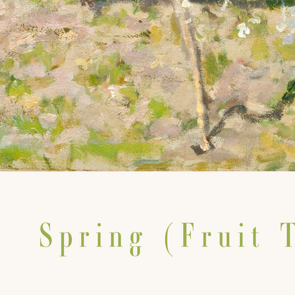 クロードモネ Spring (Fruit Trees in Bloom) / アートポスター 植物 風景画 グリーン 春 2枚目の画像