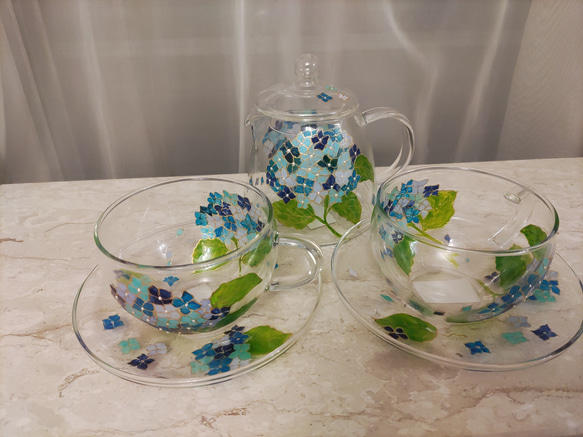 フォーガールズ筒井啓子作6月のアジサイ 