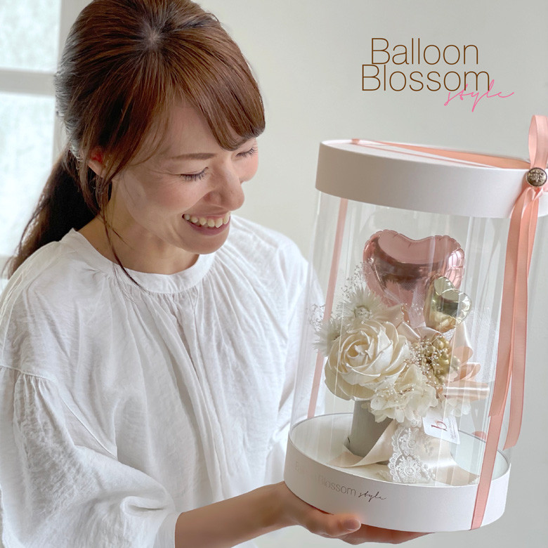 【新登場！！】魅せるギフトボックスフラワー Fasciner〈ローズハート〉-結婚祝い 祝電 電報 結婚式 花 記念日