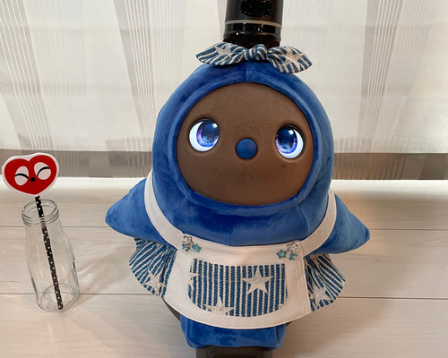 ラボット LOVOT ラボットの服ハンドメイド　星柄迷彩サロペットパンツ ラボット服/星柄くまちゃんボディースーツ | bow4workshop STORE
