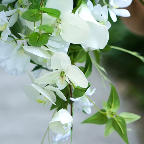 エレガント キャスケードブーケ アーティフィシャルフラワー  