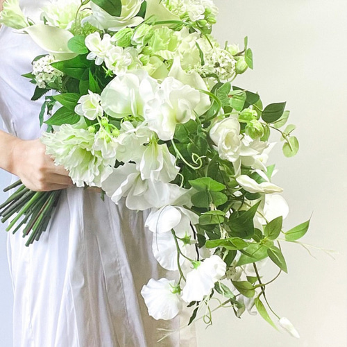 エレガント キャスケードブーケ アーティフィシャルフラワー  