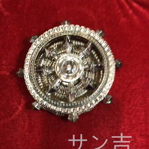 仏教法器 真言宗 回転法輪 輪宝·輪羯台セット 密教法具 チベット 仏教法器 真言宗 回転法輪 輪宝·輪羯台セット 密教法具 チベット