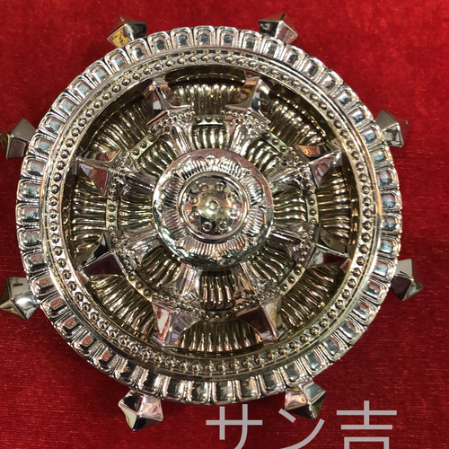 仏教法器 真言宗 回転法輪 輪宝·輪羯台セット 密教法具 チベット 仏教法器 真言宗 回転法輪 輪宝·輪羯台セット 密教法具 チベット