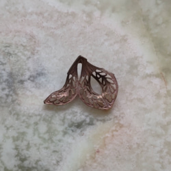 ヴィンテージBrass製　フィリグリー　27×18mm  2個セット 3枚目の画像