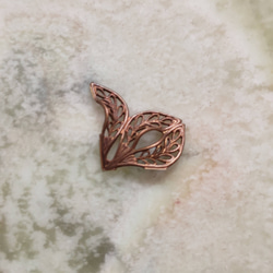 ヴィンテージBrass製　フィリグリー　27×18mm  2個セット 2枚目の画像