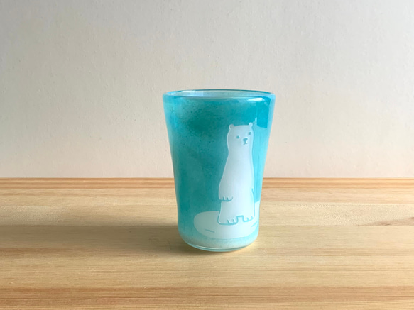 海コップ　シロクマ　ビアグラス　グラス 5枚目の画像