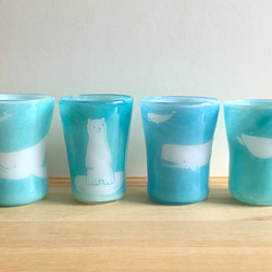 海コップ　シロクマ　ビアグラス　グラス 8枚目の画像