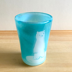 海コップ　シロクマ　ビアグラス　グラス 4枚目の画像