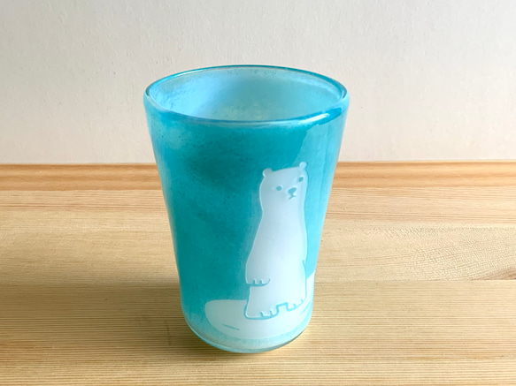 海コップ　シロクマ　ビアグラス　グラス 4枚目の画像
