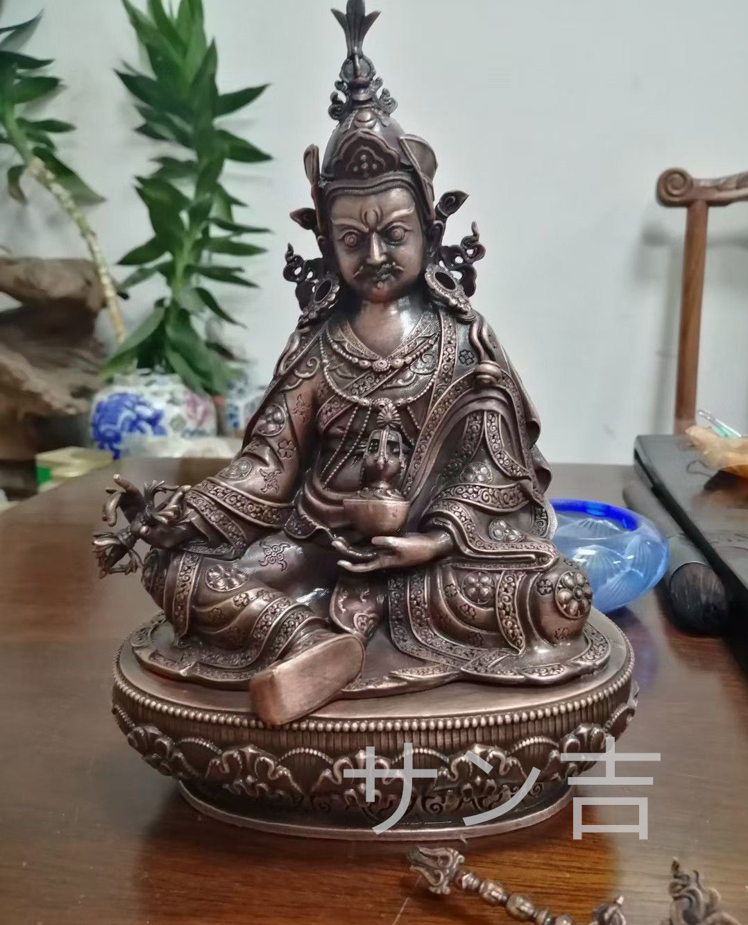 青銅着色 【修縁堂】密教法具 密教法具古美術品 大黒天 真言宗