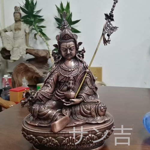 チベット密教法具 蓮師蓮花生大師 仏像 仏教美術 紫銅製 7寸 その他