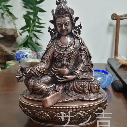 チベット密教法具 蓮師蓮花生大師 仏像 仏教美術 紫銅製 7寸 その他
