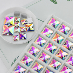ぺあーん☆正方形オーロラ【14mm】28コ ガラスビジュー imgrc0097515466.jpg