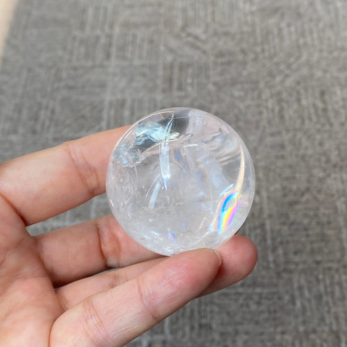 フルレインボー プレミアム アイリスクォーツ スフィア 03 天然石
