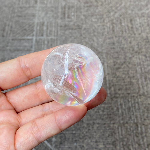 フルレインボー プレミアム アイリスクォーツ スフィア 03 天然石