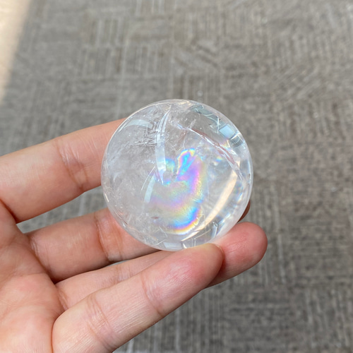 フルレインボー プレミアム アイリスクォーツ スフィア 03 天然石