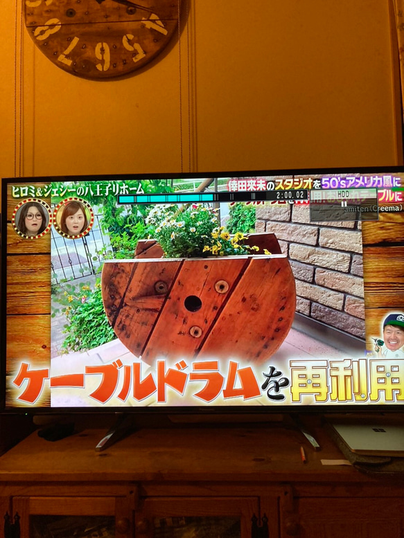 ケーブルドラムを使った鉢カバー＊受注生産＊ 