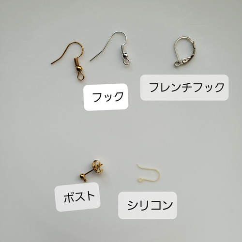 ソウタシエ アクセサリーセット パープル ピアス（フック