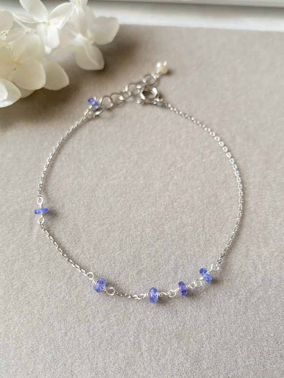 キラキラ*･゜宝石質タンザナイトのブレスレット bracelet+ /ac294 ブレスレット 藤鶴屋 Fujituruya 通販 ...