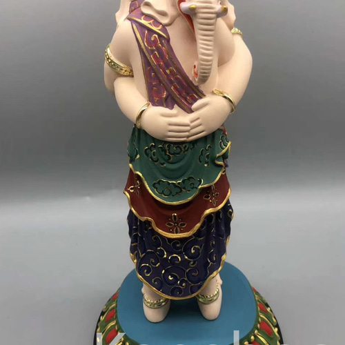 大迫力 木彫仏像 歓喜天双身立像 彫刻 彩繪 本金 切金 天然木檜
